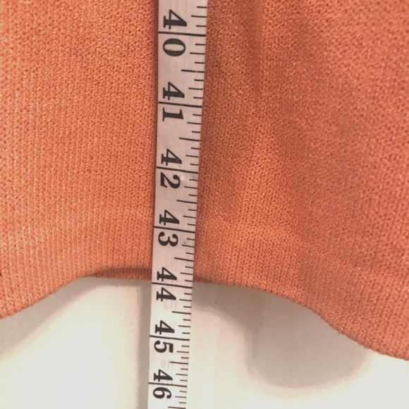 Wool Blend Santana Knit, Wide Leg Pants, Peach Color - Picture 7 of 16